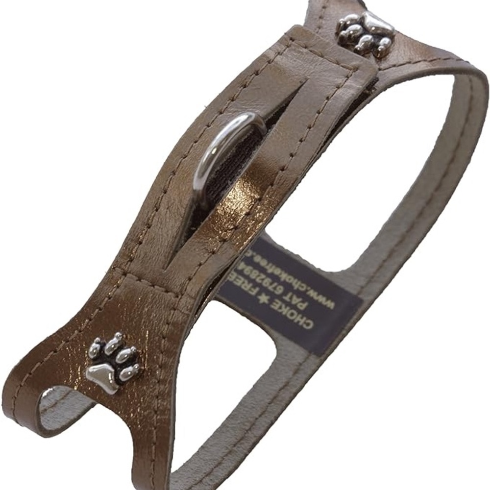 New ChokeFree Dog Shoulder Collar, 16-Inch, Metallic Bronze